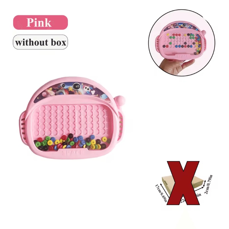 MagnoFun Kids Magnetic Drawing Board With Pen And Beads 8