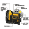 DeWalt DW089LG 12 Line 360 Degree Green Laser Level With 12V Lithium Battery 2