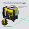DeWalt DW089LG 12 Line 360 Degree Green Laser Level With 12V Lithium Battery 3