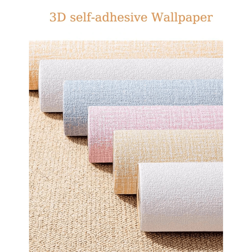 LuxePanel 3D Self Adhesive Foam Wall Panels With Linen Texture And Soundproof Design 0