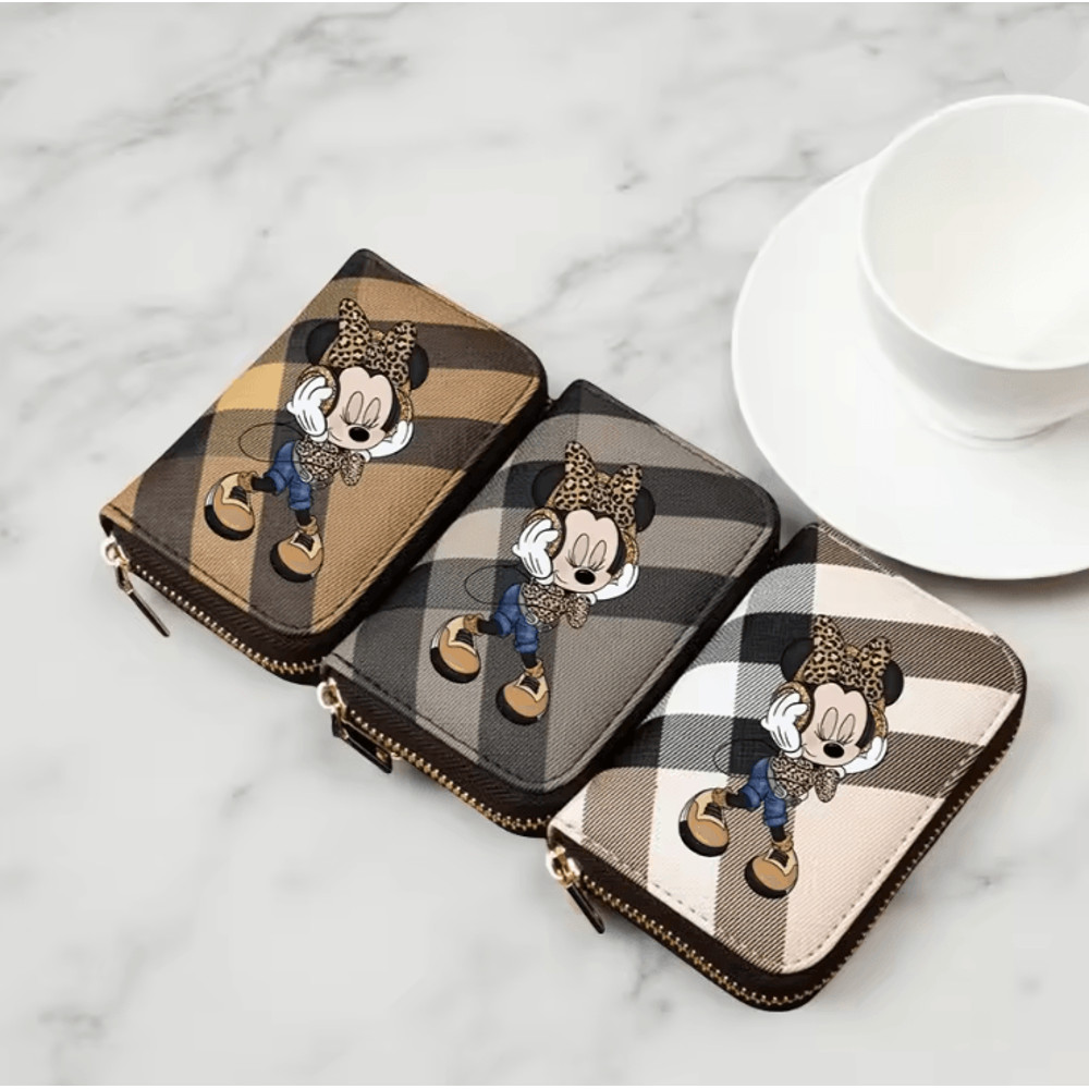 ChicMinnie Plaid Pattern PU Leather Wallet For Women 0