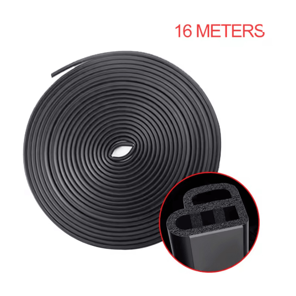 AutoGuard Double Layer Car Door Seal Strip Soundproof And Weatherproof Protector 5