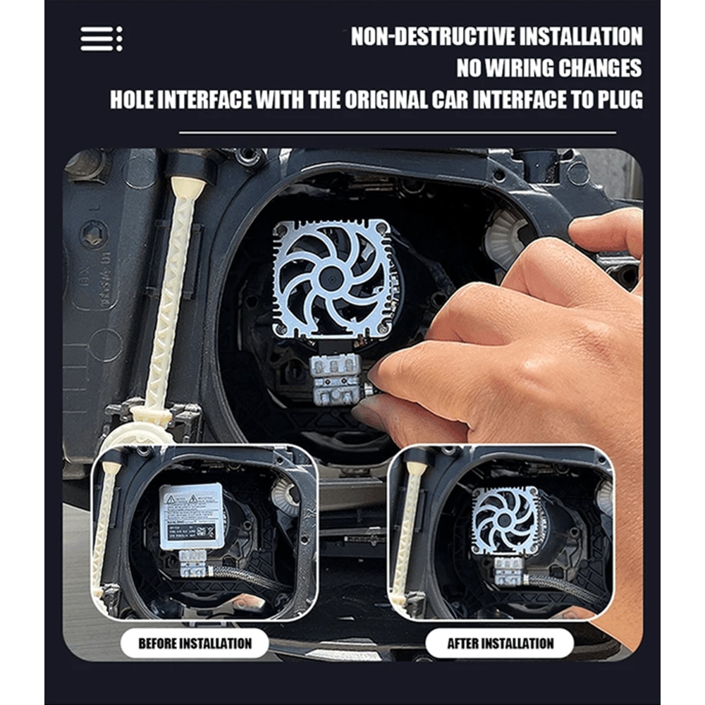 TurboBeam D Series LED Car Headlights Conversion Kit 5