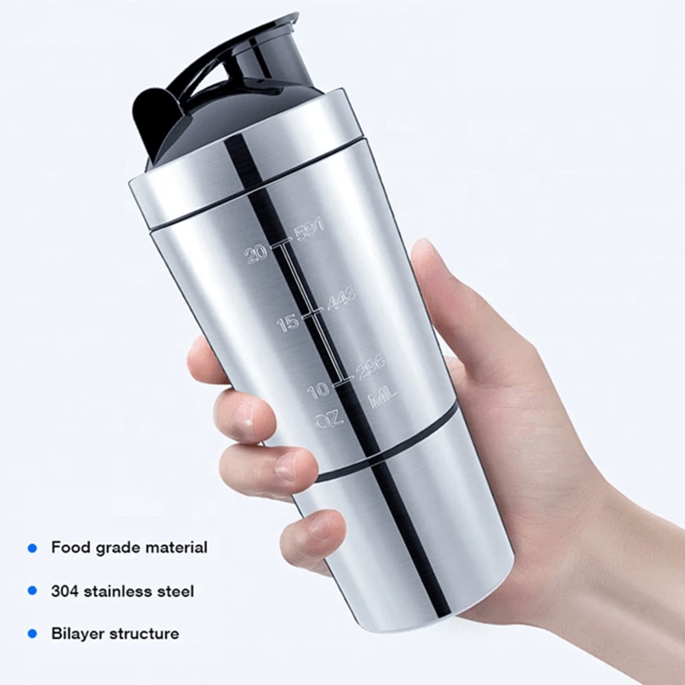 SteelFuel Pro Stainless Steel Protein Shaker Cup 1
