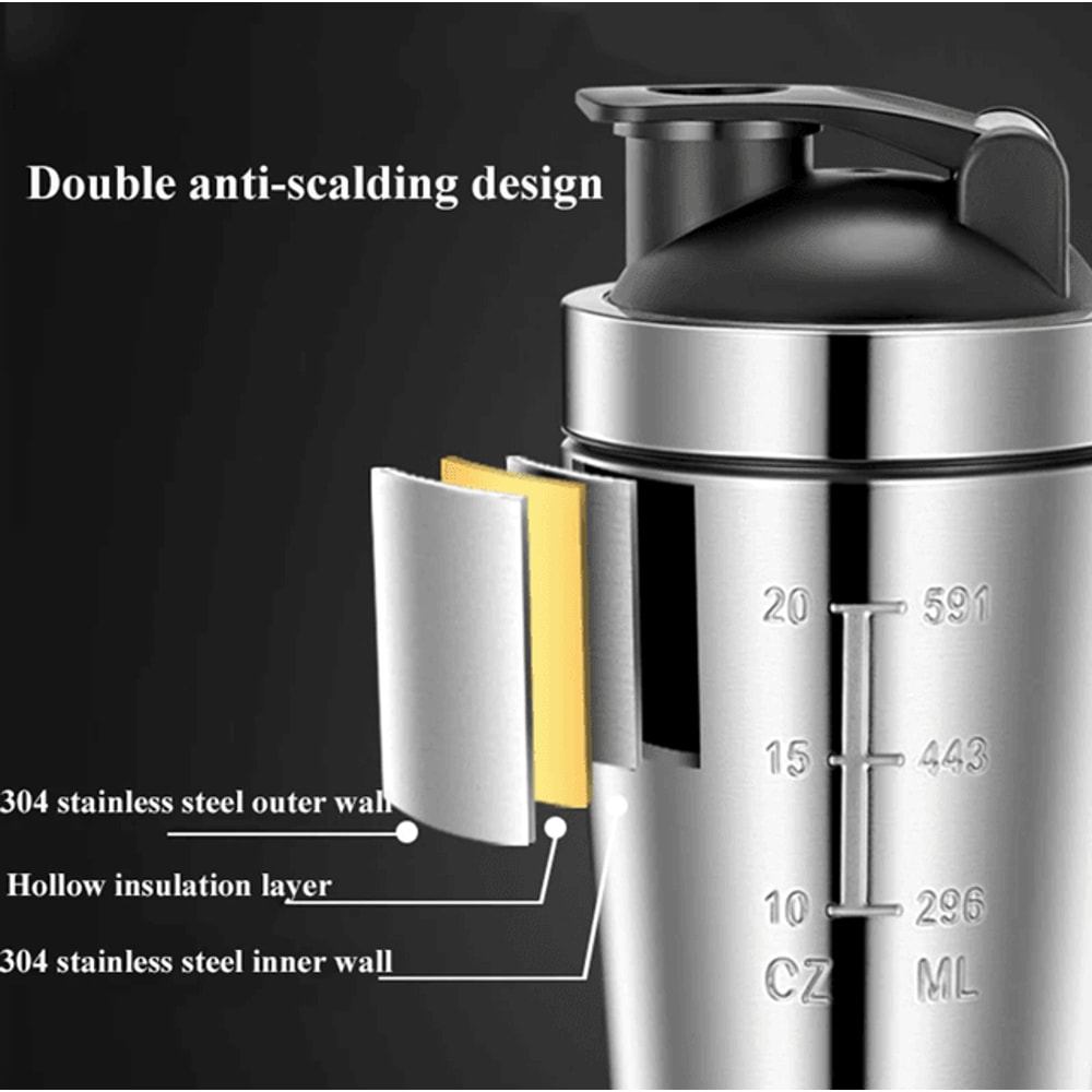 SteelFuel Pro Stainless Steel Protein Shaker Cup 3