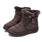 CozyStep Womens Waterproof Winter Ankle Boots With Fur Lining And Low Heels 5