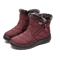 CozyStep Womens Waterproof Winter Ankle Boots With Fur Lining And Low Heels 7