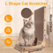 PurrGuard L Shape Cat Scratcher For Indoor Cats With Furniture Protection Design 1