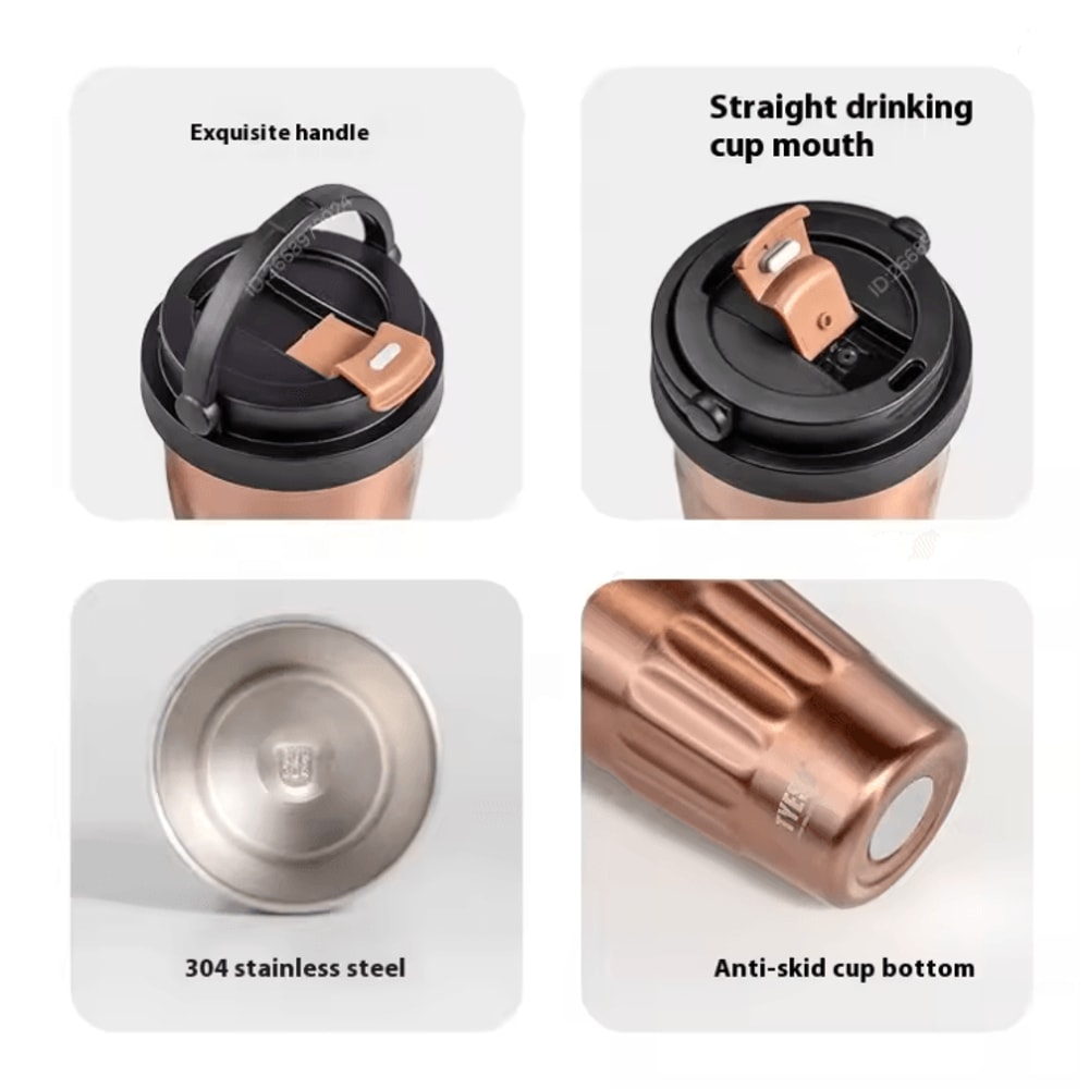 Tyeso Vintage Stainless Steel Insulated Coffee Mug For Travel And Everyday Use 1