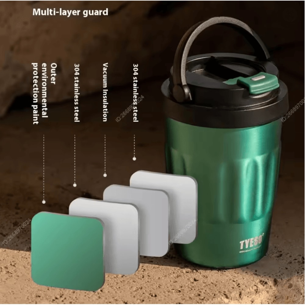 Tyeso Vintage Stainless Steel Insulated Coffee Mug For Travel And Everyday Use 2