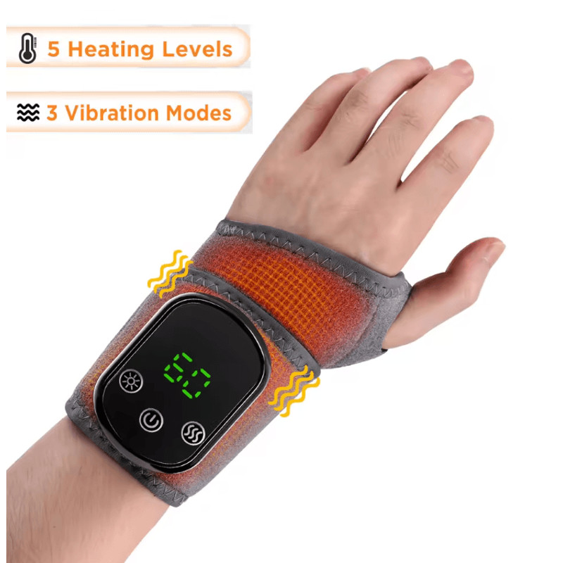ThermaPulse 2 In 1 Heated Wrist Massager With Adjustable Temperature And Vibration Therapy 3