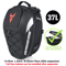 MotoCentric Waterproof Motorcycle Tail Bag And Rider Backpack For Helmet And Gear Storage 3