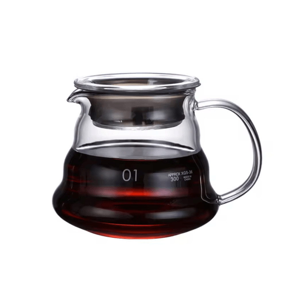 ClearBrew Heat Resistant Glass Coffee Pot With Lid For Pour Over And Espresso Brewing 2