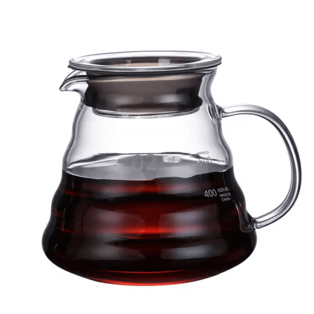 ClearBrew Heat Resistant Glass Coffee Pot With Lid For Pour Over And Espresso Brewing 3