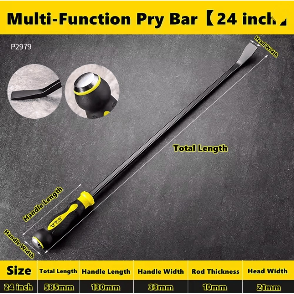 ProGrip Heavy Duty Pry Bar And Tire Lever Tool Set 5