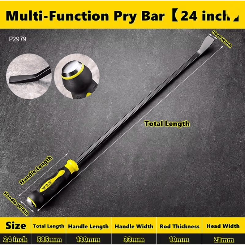 ProGrip Heavy Duty Pry Bar And Tire Lever Tool Set 5