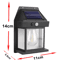 LumaGlow Outdoor Solar Wall Light With Motion Induction And Warm Tungsten Glow 5