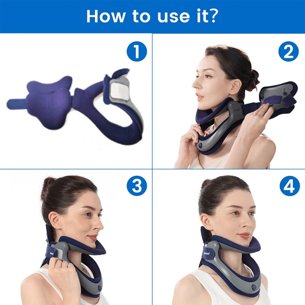Velpeau Adjustable Neck Traction Device For Pain Relief And Posture Correction 6