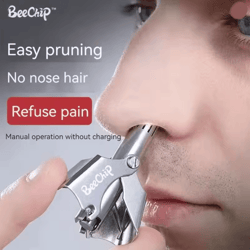 trimease portable nose and ear hair trimmer for men