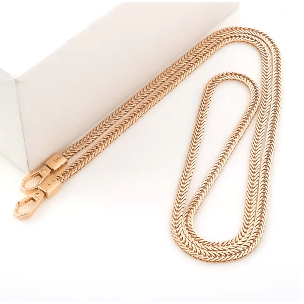 LuxeLink 7mm Flat Metal Bag Chain Strap Replacement For Shoulder And Crossbody Bags 4