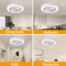 AeroGlow Modern Ceiling Fan Light With Quiet Motor And LED Illumination 2