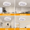 AeroGlow Modern Ceiling Fan Light With Quiet Motor And LED Illumination 2