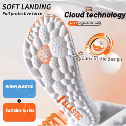 airflex 4d sport insoles with shock absorption and breathable cushion support