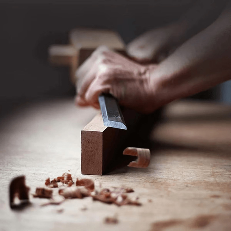 CraftEdge 4 Piece Wood Carving Chisel Set With Beech Handles For Precision Woodworking 6