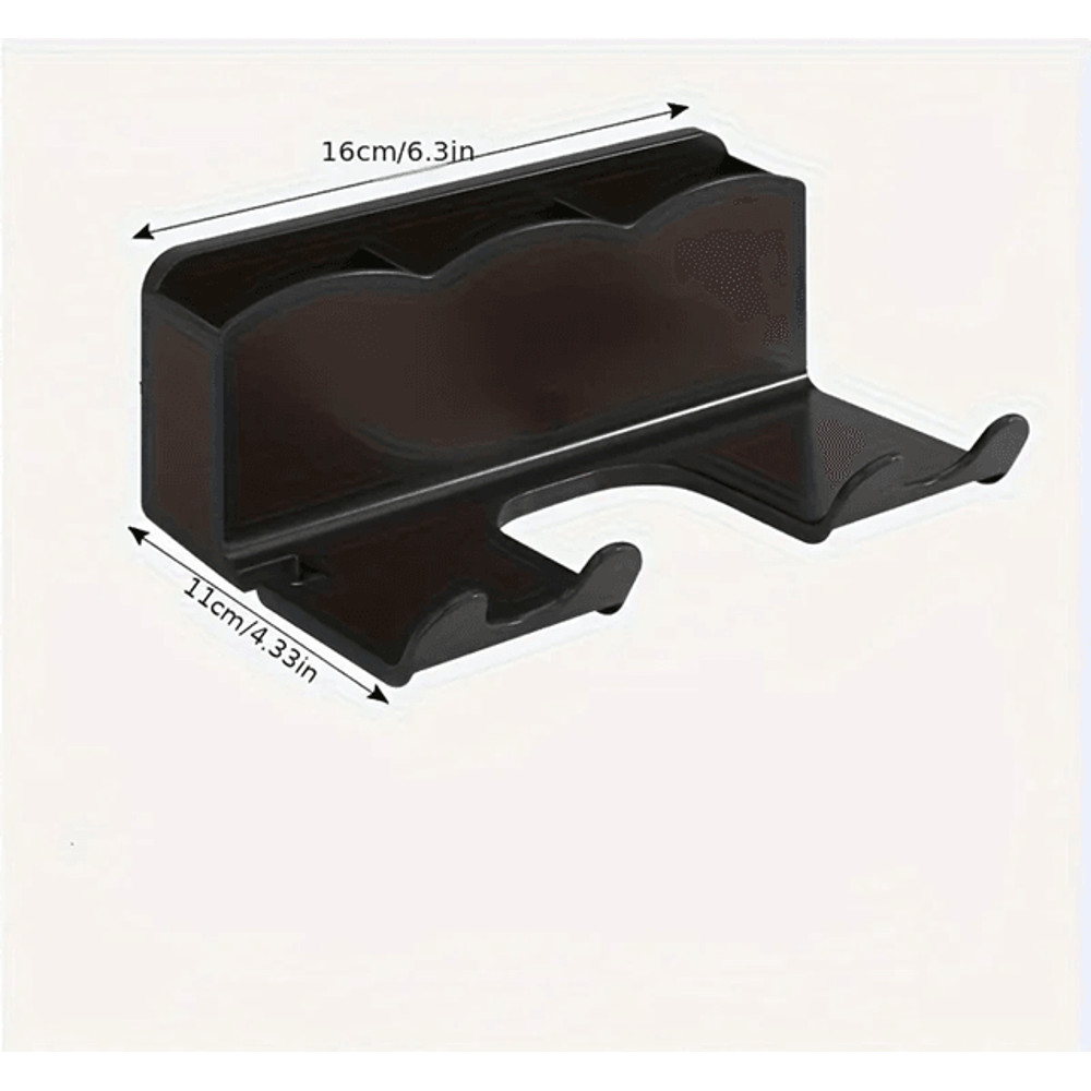 HoldEase Wall Mounted Hair Dryer Holder No Drill Bathroom Organizer 1