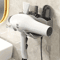 HoldEase Wall Mounted Hair Dryer Holder No Drill Bathroom Organizer 3