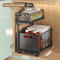 NeatSpace 2 Tier Pull Out Cabinet Organizer With Adjustable Sliding Storage Rack 3