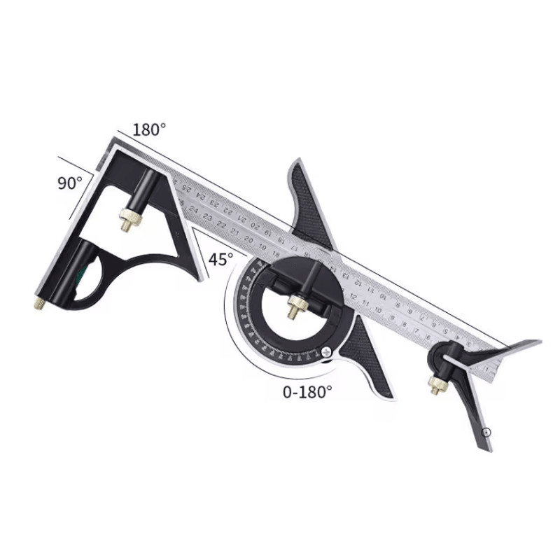 ProMeasure Adjustable Right Angle Ruler And Protractor For Precision Woodworking And Metalwork 3