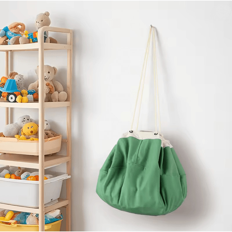 PlayEase Large Toy Storage Bag And Play Mat With Drawstring Organizer 0