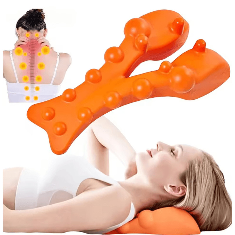 FlexRelief Cervical Traction Neck And Shoulder Massager For Pain And Posture Support 0