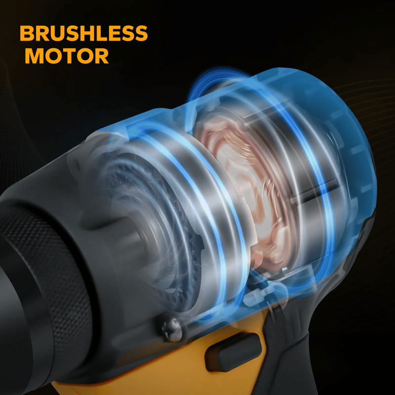 Brushless Cordless Rivet Gun 24 To 48mm With LED Work Light For Dewalt 20V Battery 3