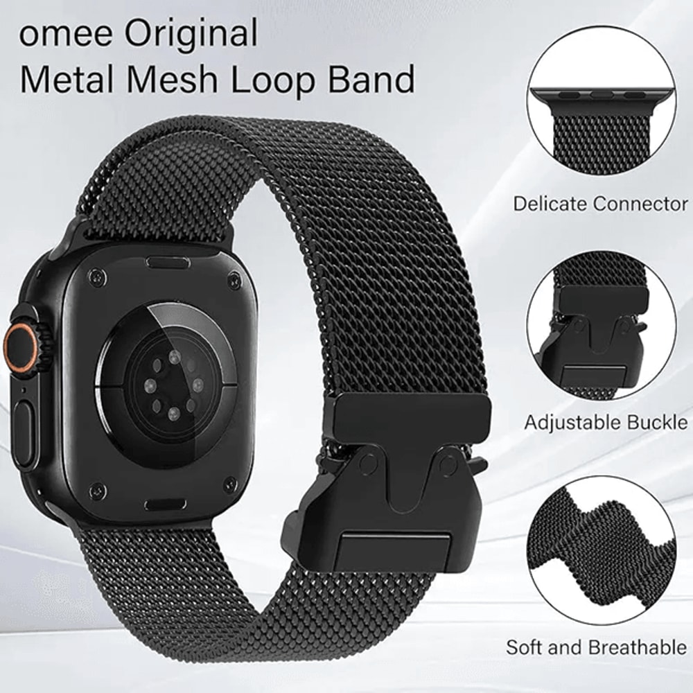 Premium Milanese Mesh Strap For Apple Watch Stainless Steel Band 1