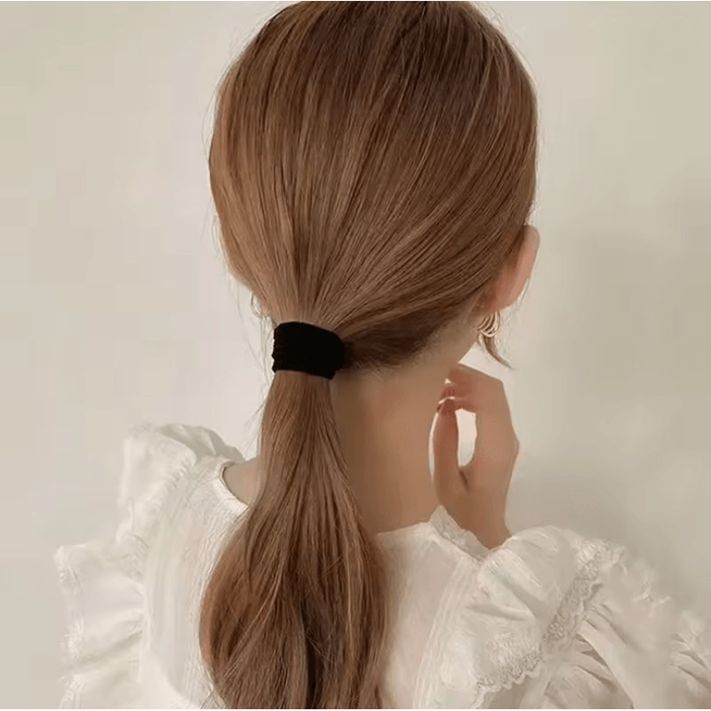 200Piece Solid Colour Elastic Hair Bands Set For Women And Girls 0