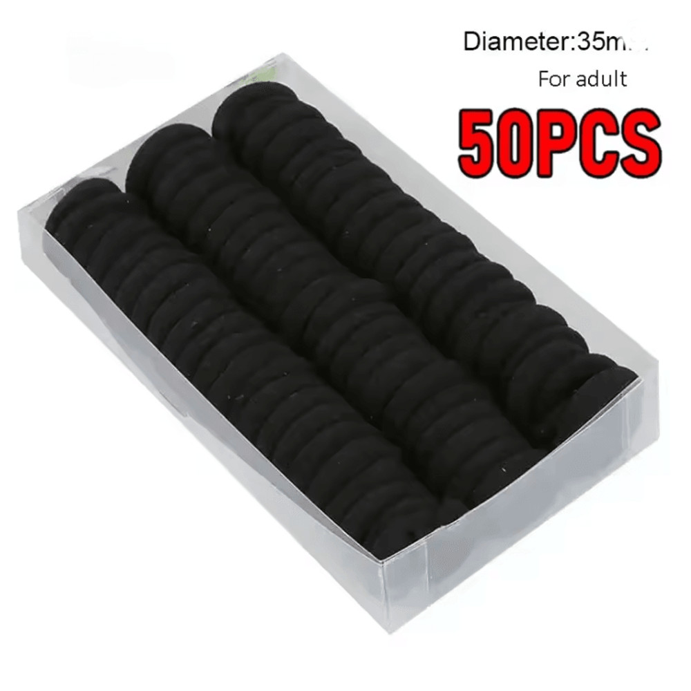 200Piece Solid Colour Elastic Hair Bands Set For Women And Girls 3