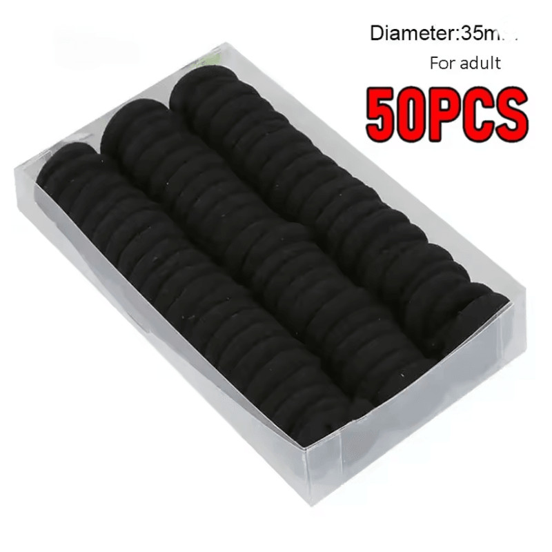 200Piece Solid Colour Elastic Hair Bands Set For Women And Girls 3