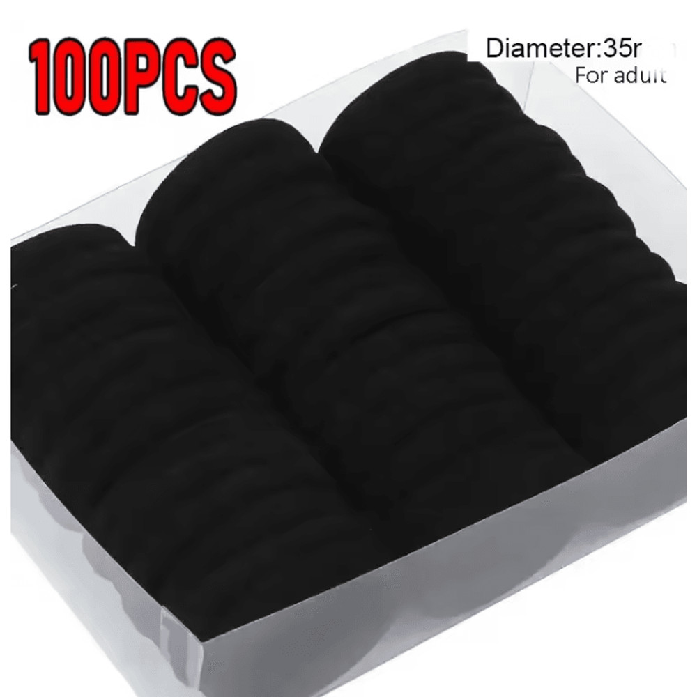 200Piece Solid Colour Elastic Hair Bands Set For Women And Girls 5