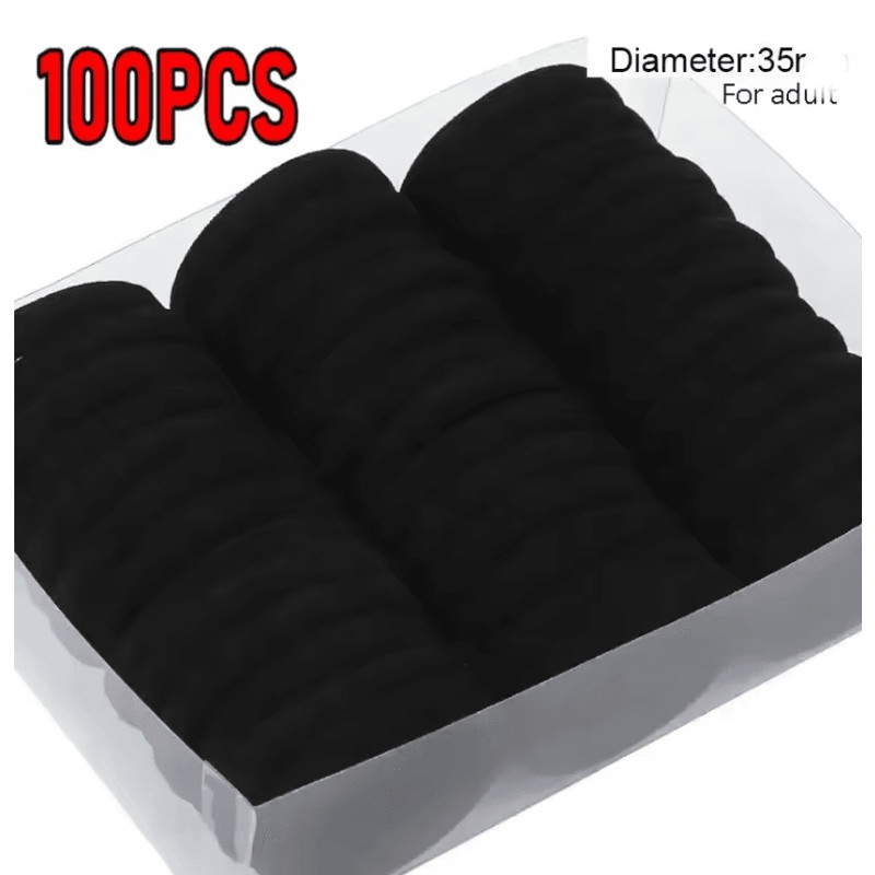 200Piece Solid Colour Elastic Hair Bands Set For Women And Girls 5