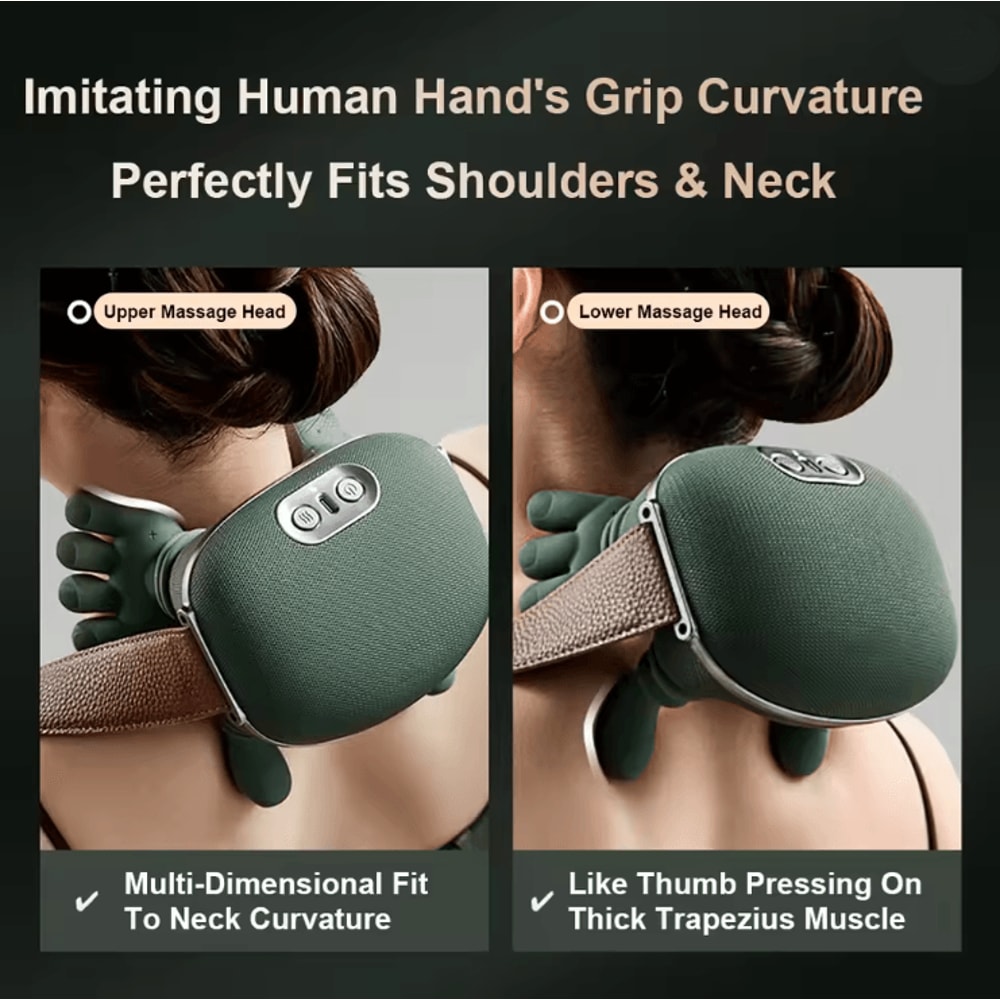 Cervical Comfort Heated Neck Massager With Deep Kneading And Heat Therapy 1