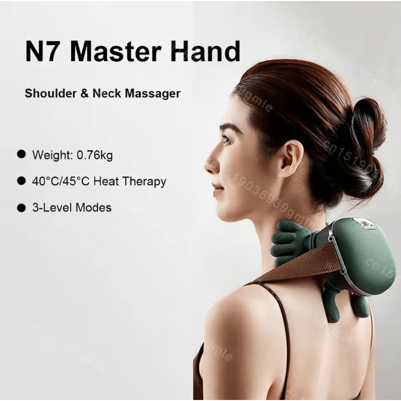 Cervical Comfort Heated Neck Massager With Deep Kneading And Heat Therapy 4