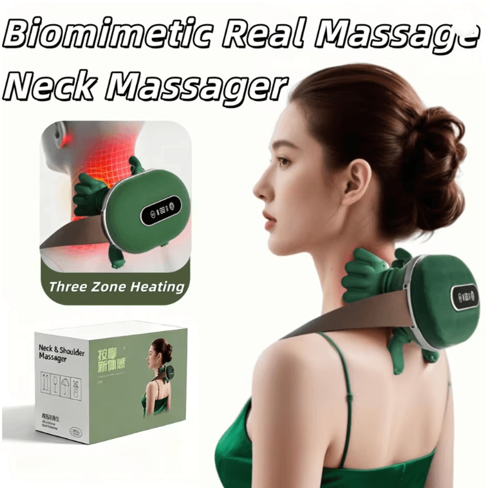 Cervical Comfort Heated Neck Massager With Deep Kneading And Heat Therapy 0