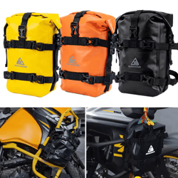 waterproof crash bar tool bag for adventure motorcycles