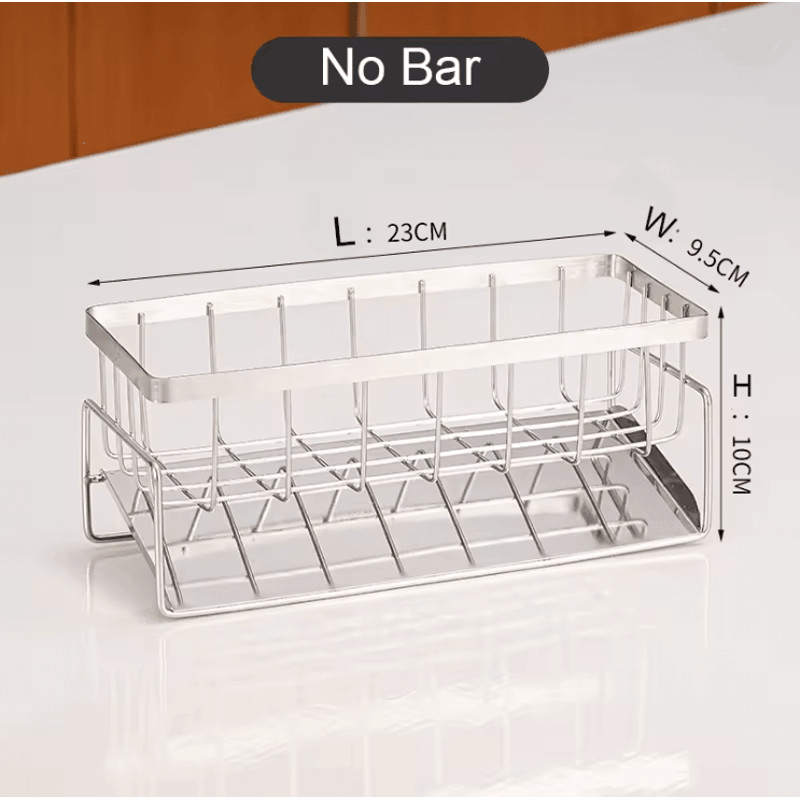 Stainless Steel Sink Cleaning Storage Rack Multifunctional Organizer 2