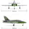FMS Futura 64mm EDF RC Jet Airplane With Flaps Sport Trainer Model 3