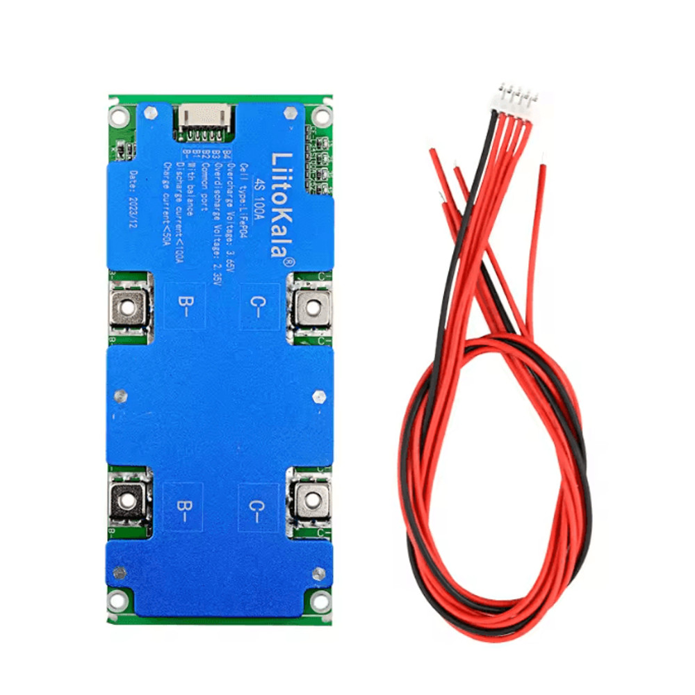 LiitoPower 4S 12V 100A LiFePO4 Battery Management System With Balanced Charging 1
