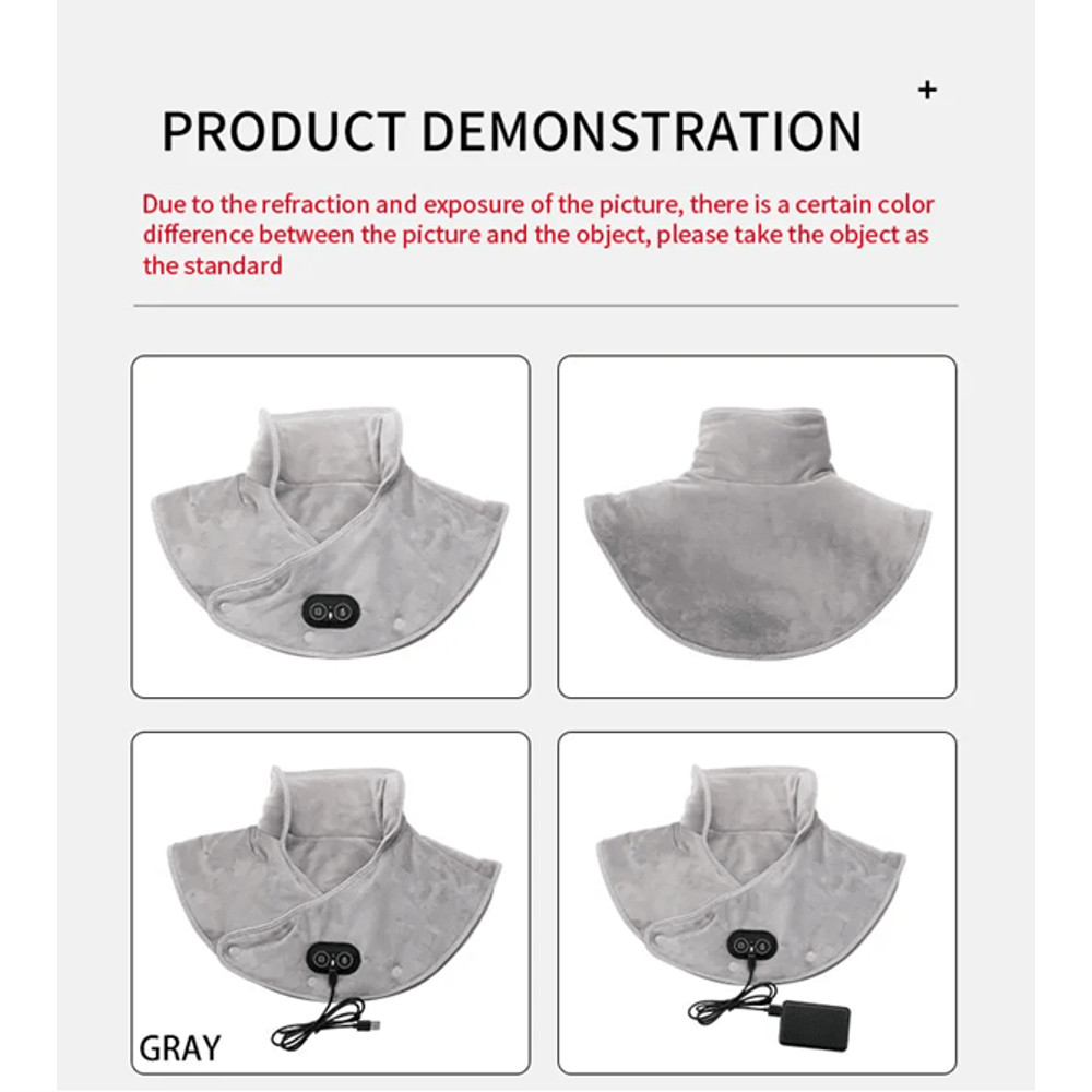 ThermaFlex Heated Neck And Shoulder Wrap With Vibration And Thermal Compression 2