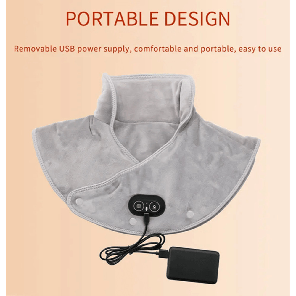 ThermaFlex Heated Neck And Shoulder Wrap With Vibration And Thermal Compression 4